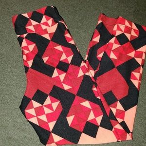 Lularoe Kids Heart Leggings S/M